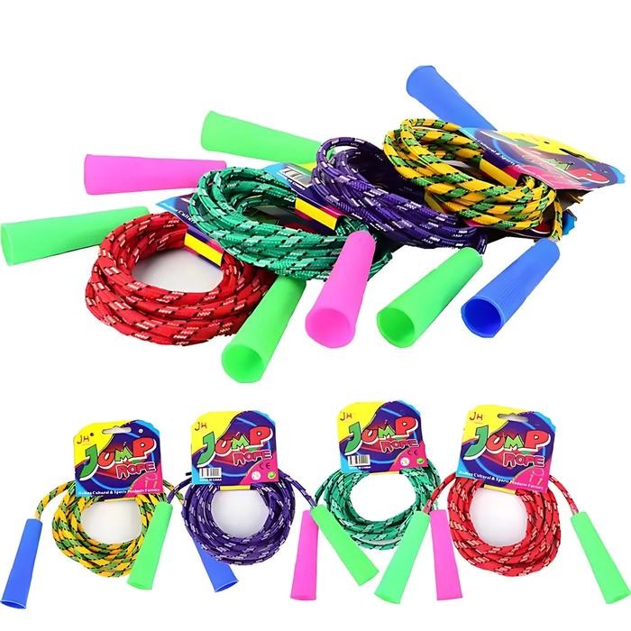 Tali Skipping Anak Warna Warni SNI Tali Lompat Olahraga Elastis Pegangan Nyaman