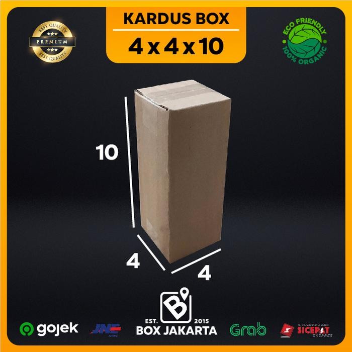 

KARDUS BOX uk 4x4x10 CM Kotak Packaging Corrugated SHEET POLOS