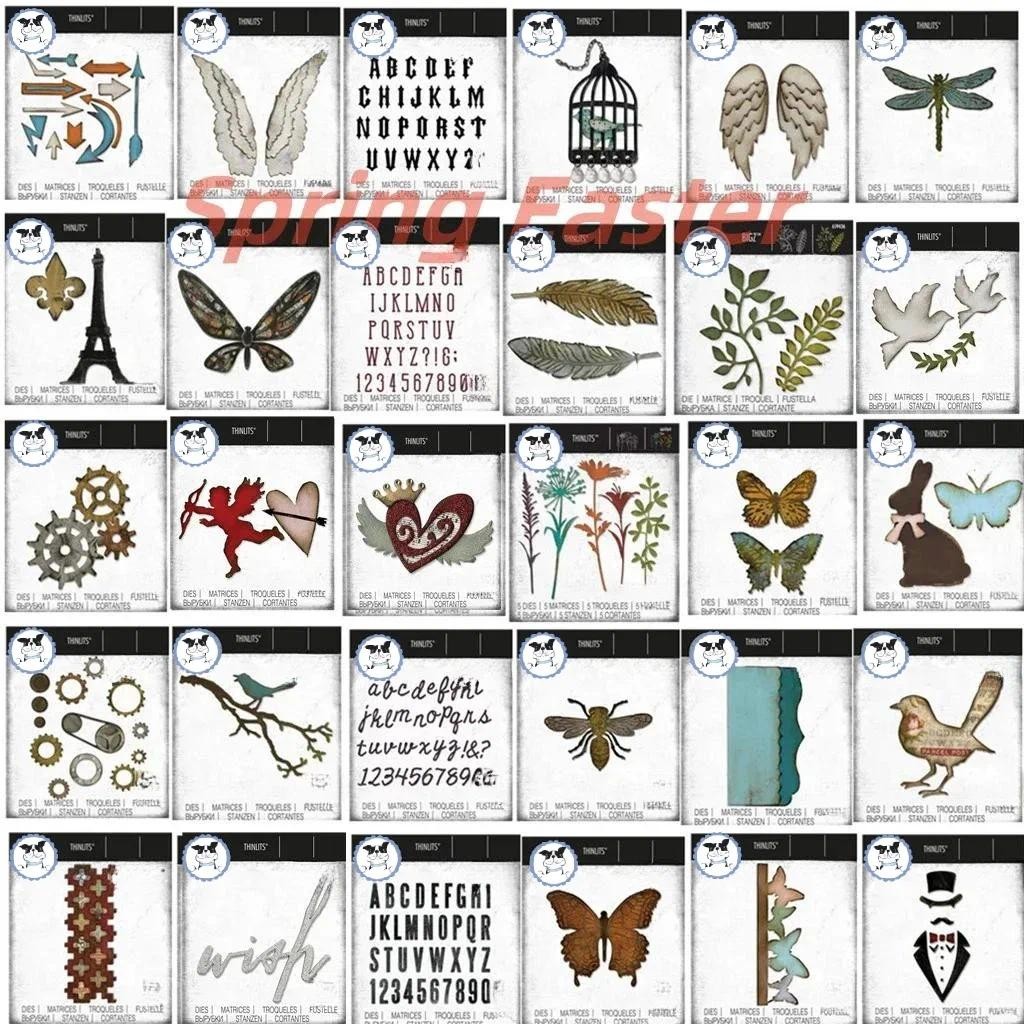 

Animal Heart Alphabet Flower New Metal Cutting Dies Making Card Scrapbook Embossed Paper Album Diy Craft New die cut
