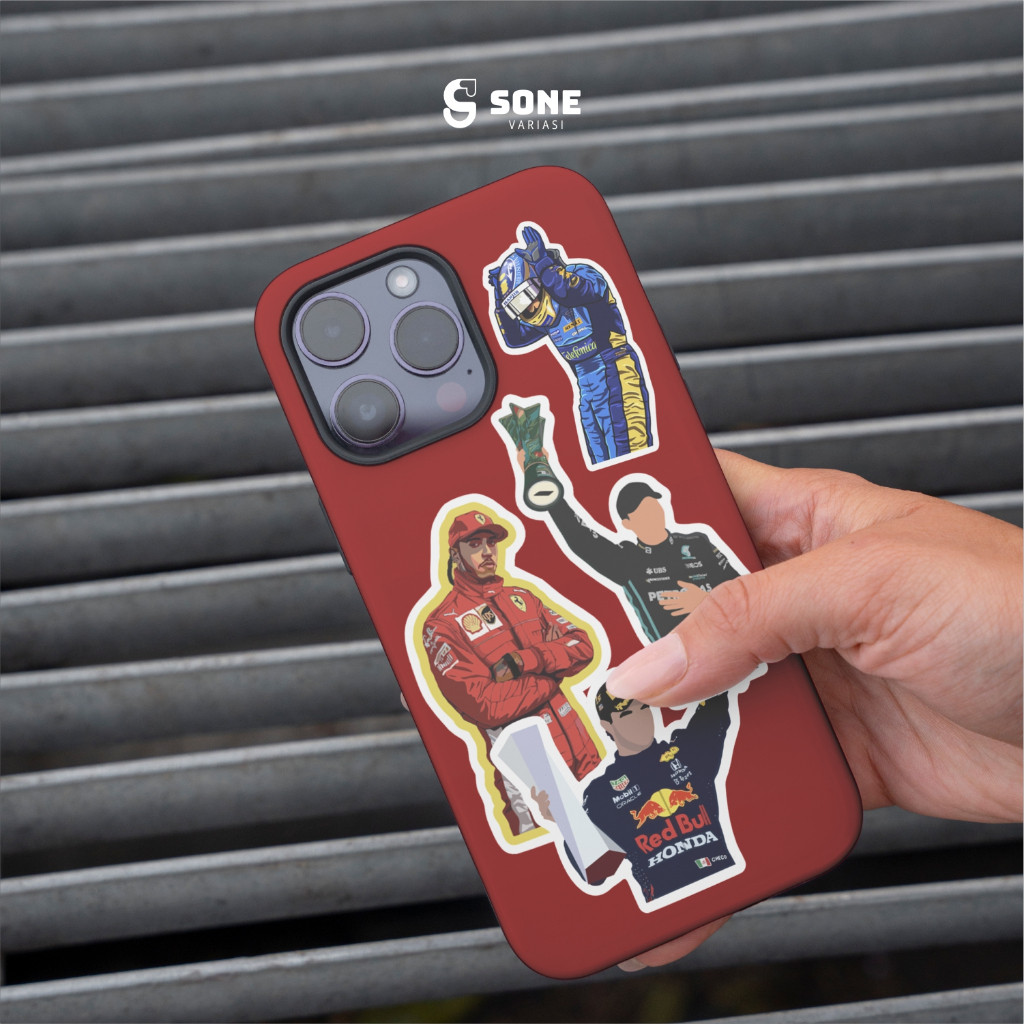 

Stiker Formula Satu Aesthetic Paper Vinyl Anti Air Aksesoris Laptop Buku Tumbler