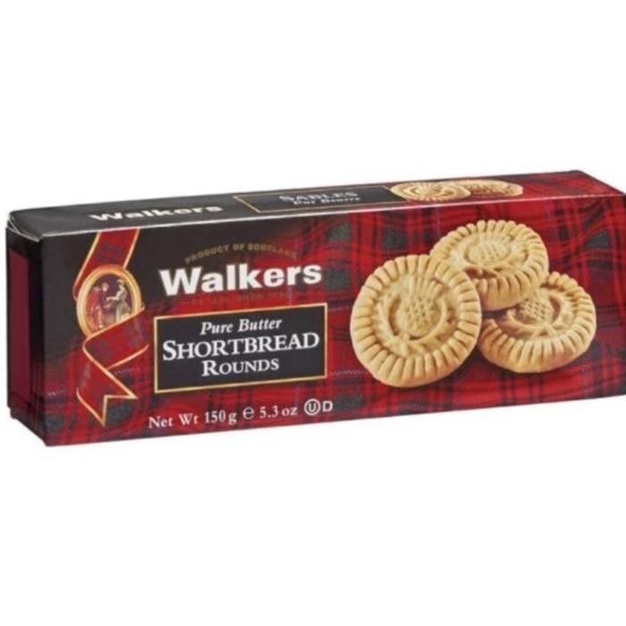 

BR Walker's Pure Butter Shortbread - Biskuit Kue Mentega Scotland Import - Rounds