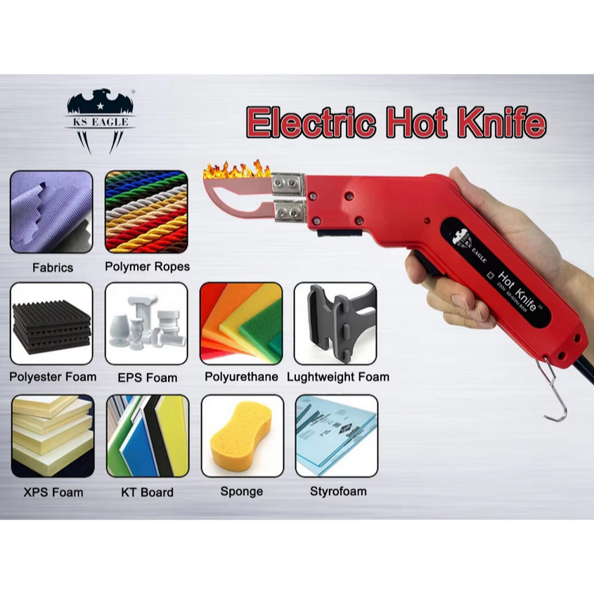 

READY Mata Pisau Cutter Panas Heating Knife Pisau Pemanas Listrik Pisau Pemotong Termal Kain Plastik