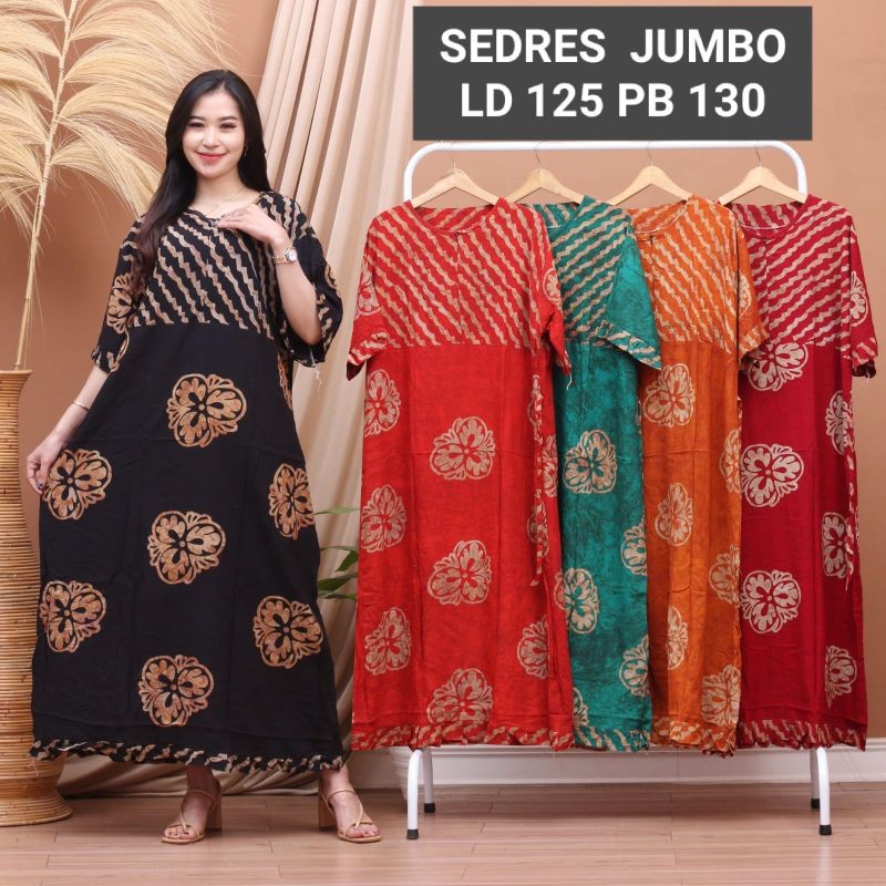 DASTER CAP JUMBO RAYON PREMIUM LD 125 CM/MAURA JUMBO/DASTER CAP/GROSIR  BATIK SENTILING Fashion lari