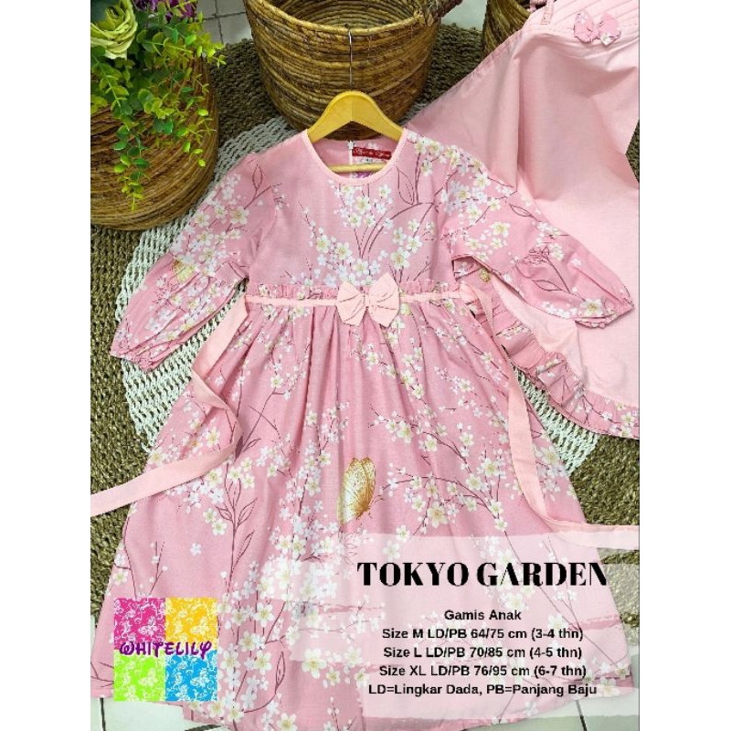 Baju Lebaran Kekinian Termurah Muslimah anak cantik / WHITELILY - Gamis Anak Perempuan - Baju Muslim