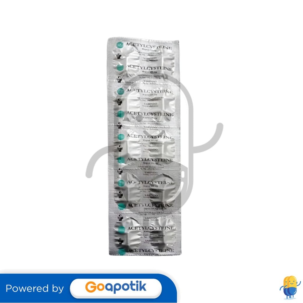 Acetylcysteine Yarindo 200 Mg Strip 10 Kapsul