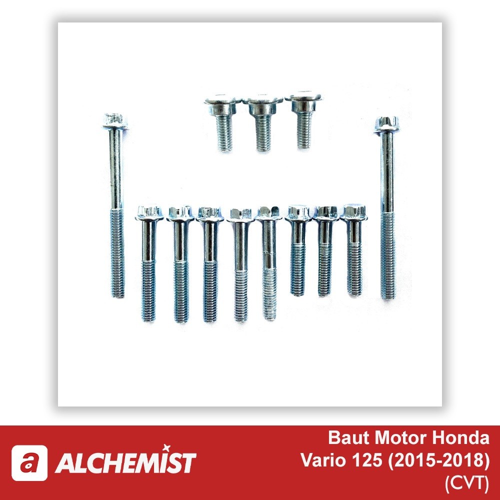 COD Baut CVT Vario 125 Full Set / Baud Cover CVT Vario 150 fi Full Set /  Baut CVT vario 125 Fullset