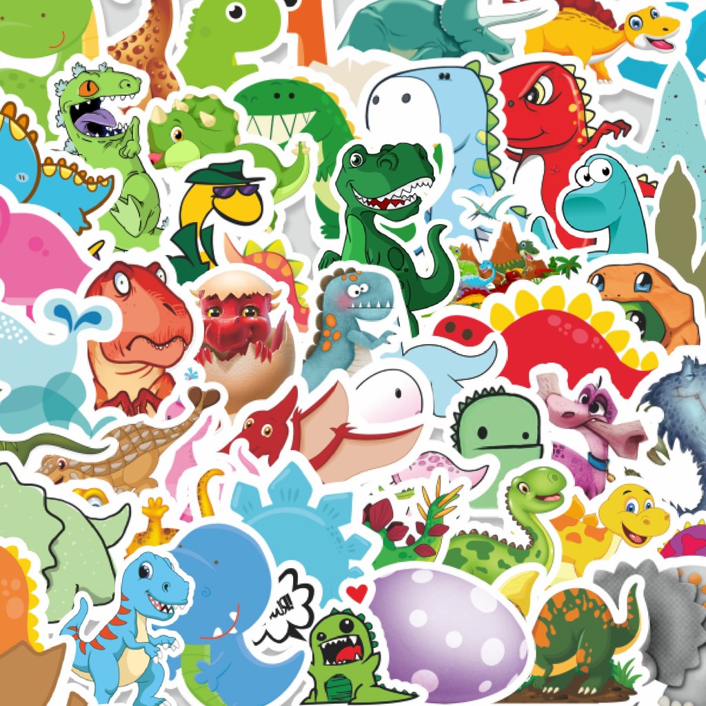 

Stiker Cutting Pack Pack Stiker Baby Dinosaur (Bayi Dinosaurus) Isi 100Pcs Series Aesthetic Lucu Keren Untuk Koper Bahan Vynil