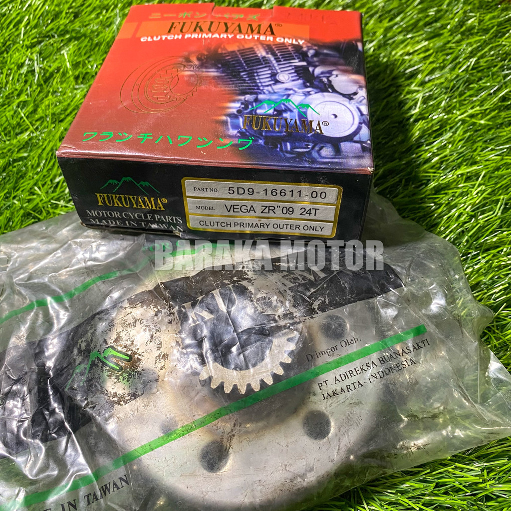 Rumah Mangkok Kampas Ganda Kopling Only Yamaha Vega ZR 2009 Jupiter Z New 24T Original Fukuyama