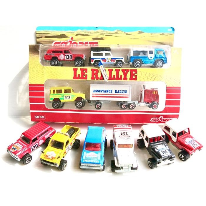 Majorette PARIS DAKAR & Le RALLYE TOYOTA LAND CRUISER, LAND ROVER, Etc