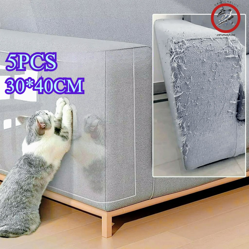 5Pcs/Set Sticker Pelindung Sofa Anti Cakar Kucing - Cover Sofa Premium Dari Bahan Tahan Gores Pelind