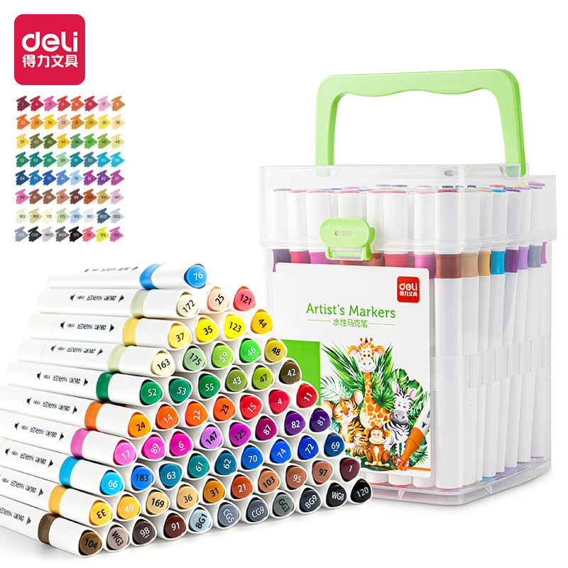 

Deli | Sketch Marker Dual Tip | 12 36 64 Warna | HM102