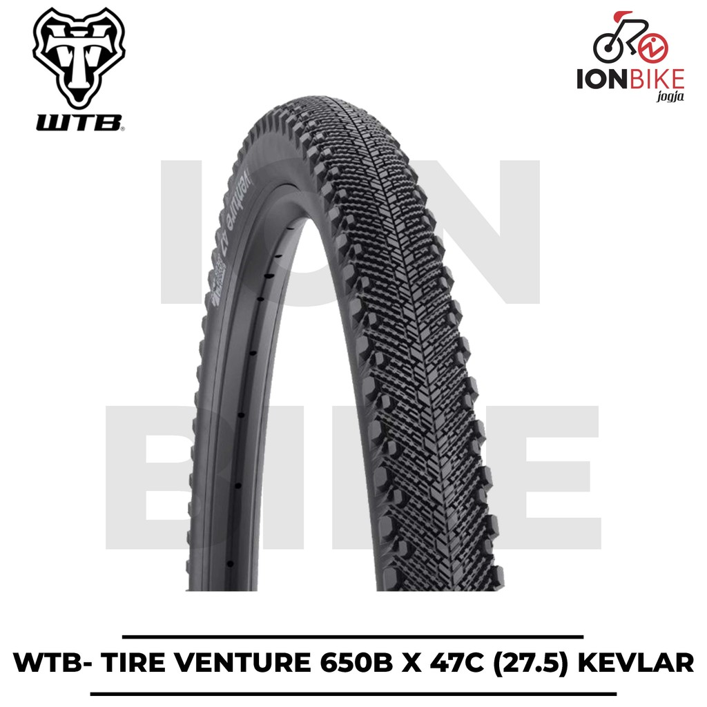Ban Luar WTB Venture 650bx47 T Kevlar 650b x 47 47c c 27.5 650 b Sepeda MTB Gravel Hybrid Slick Refu
