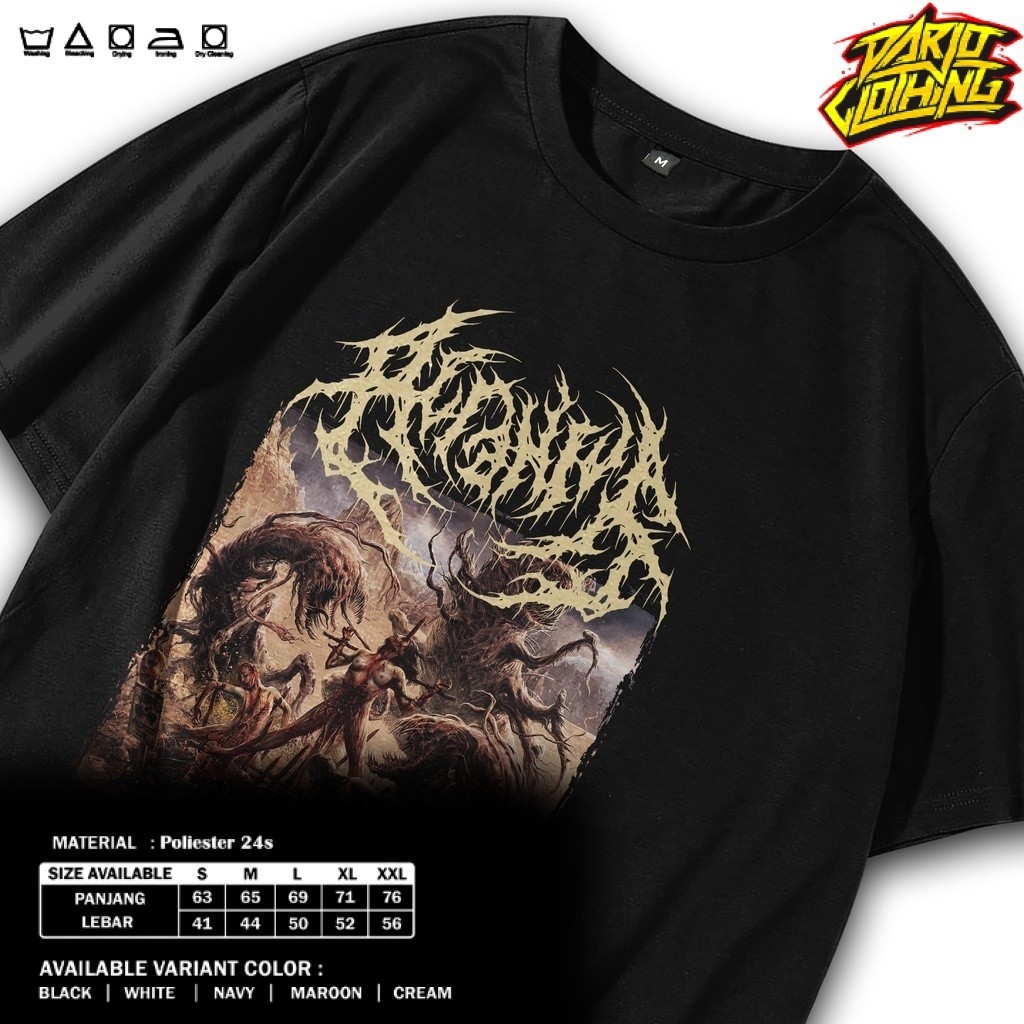 T shirt Kaos Baju Tshirt Band ACRANIUS Dishonor Musik
