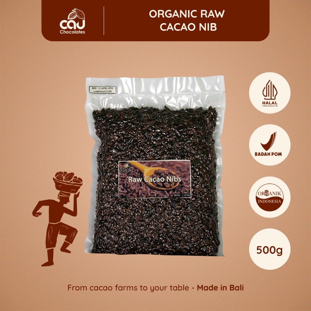 

CAU CHOCOLATES - Organic Raw Cacao Nibs - 500 gr