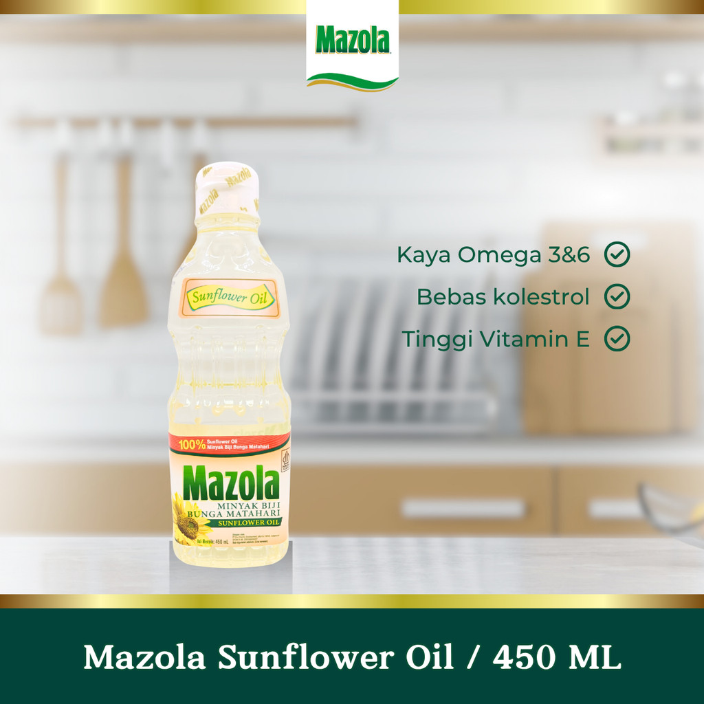 

Mazola Sunflower Oil Minyak Biji Bunga Matahari 450 ml