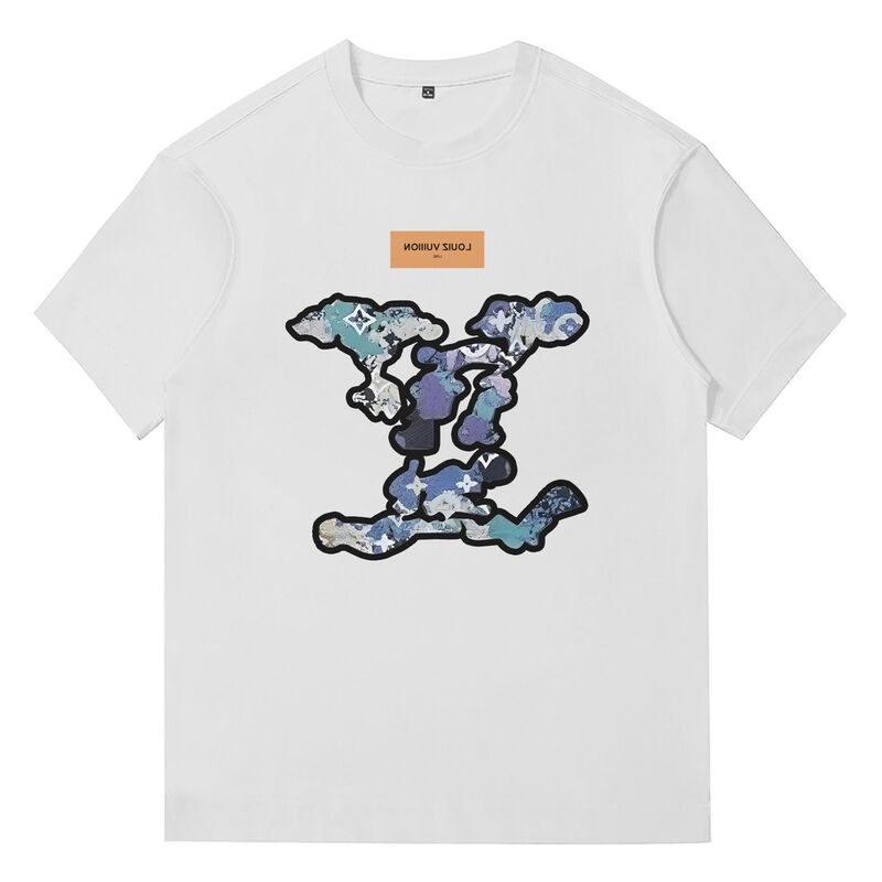 【100% Cotton】kaos  kaos LV Louis Vuitton    [Best Seller] Kaos Oversize Unisex 100% Original - Kaos 