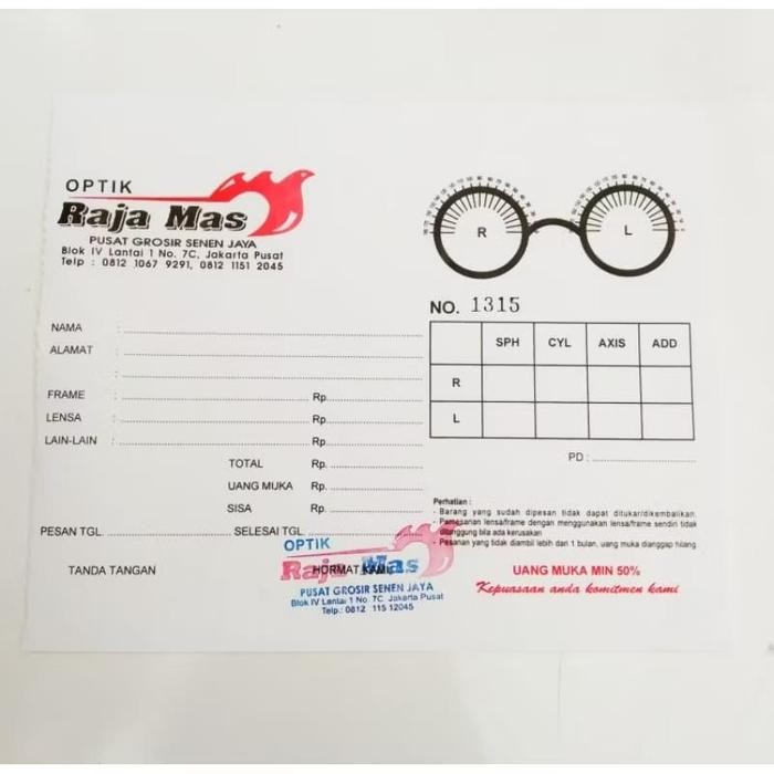 

TERLARIS! Resep+Kwintasi Kacamata+Stempel Optik - Resep Saja