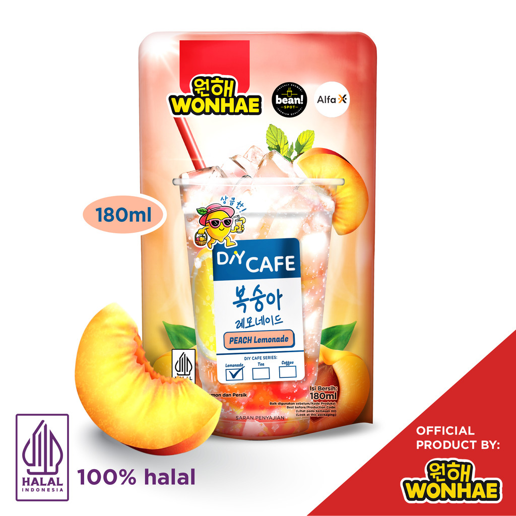 

Wonhae DIY Cafe Peach Lemonade 180mL