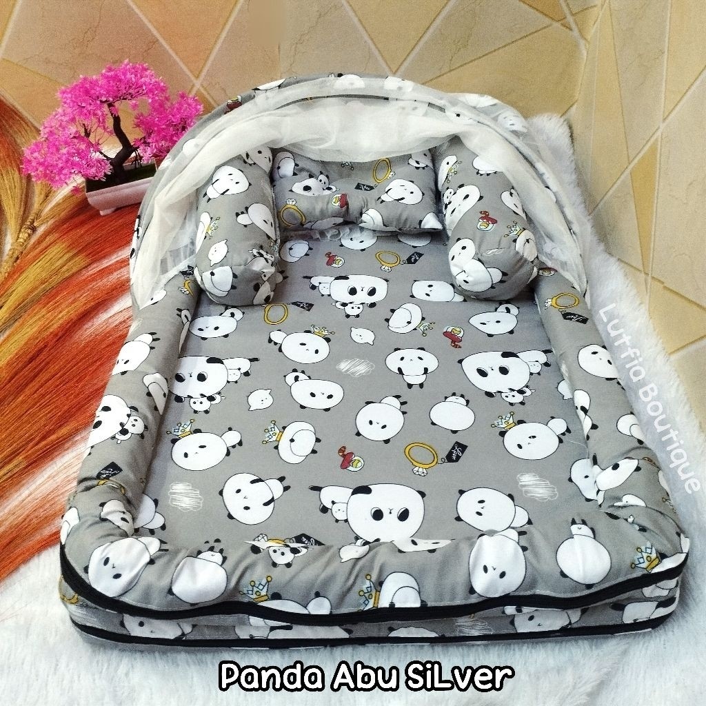 Set Kasur Bayi Kelambu / Kasur kelambu Bayi / Kasur Bayi Kelambu Bantal anti peyang dan guling / Kas