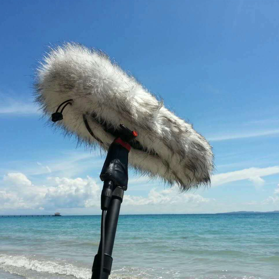 Outdoor Furry Windscreen Windshield Cover Muff for Sennheiser MKH416-P48U3 Microphone Blimp Kit MKH4