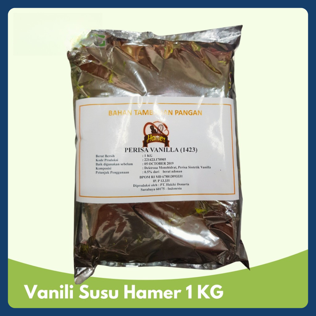 

Vanila / Vanili susu HAMER Bubuk 1kg ( EKSTRAK / ESEN / FLAVOUR SUSU )