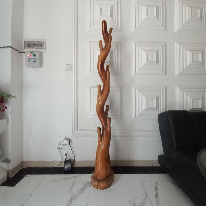 Dekorasi Tempat Gantungan Jas Jaket Topi BESAR ukiran kayu Home Decor