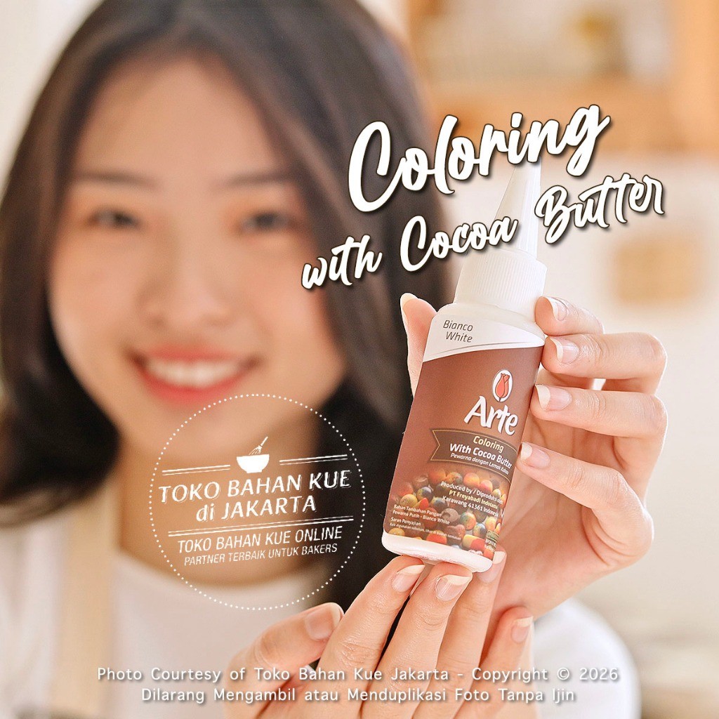 

Tulip ARTE WHITE Chocolate Coloring Cocoa Butter Pewarna Cokelat Putih Coklat Warna