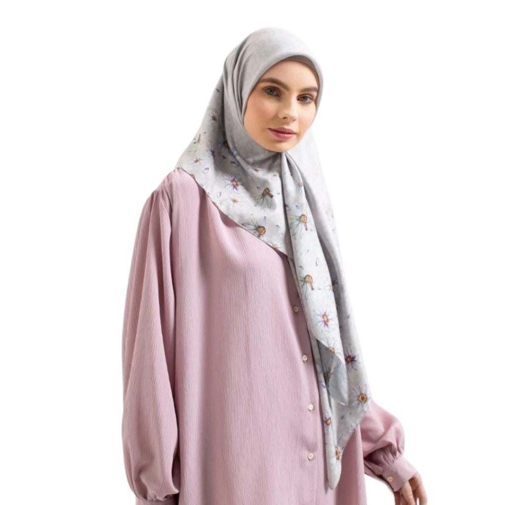Zoya DAISQA Scarf - CUCI GUDANG Kerudung Hijab Segi Empat Scarves Motif Voal Printing Promo Diskon