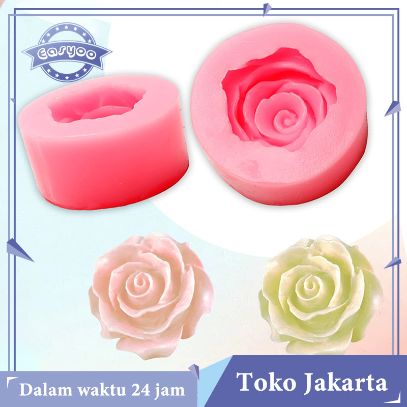 Cetakan Puding Mawar Cetakan Silikon Bunga Cetakan Mawar Kecil Untuk Puding