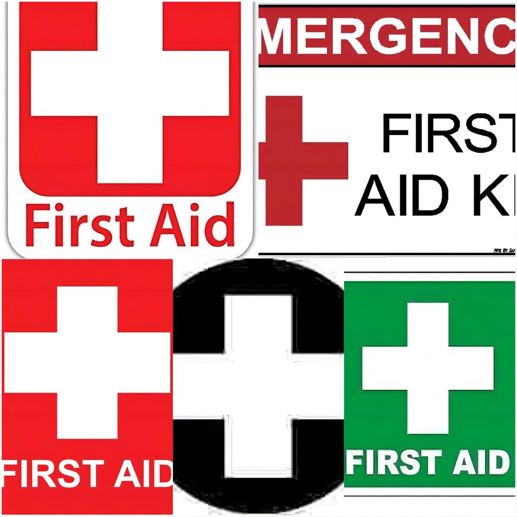

Emergency First Aid Kit Sticker Decal Notebook Car Laptop Reflective First Aid Box Styling Window Waterproof Accessories