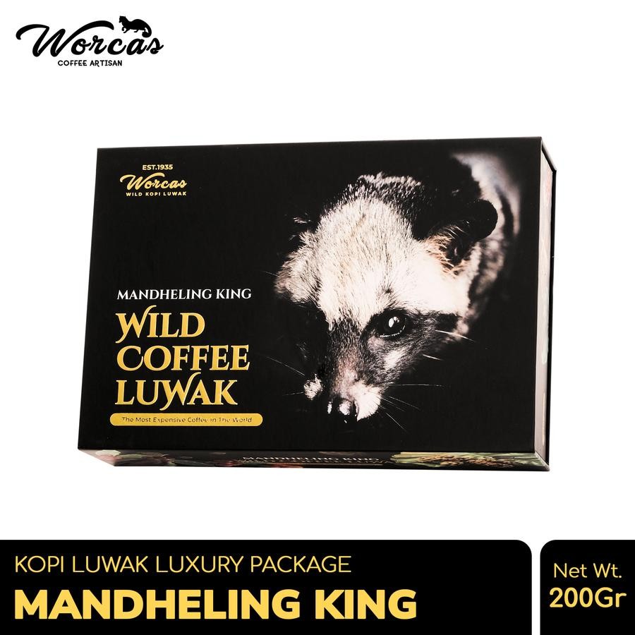 

WORCAS Kopi Luwak Liar Mandheling King Luxury Package 200gr