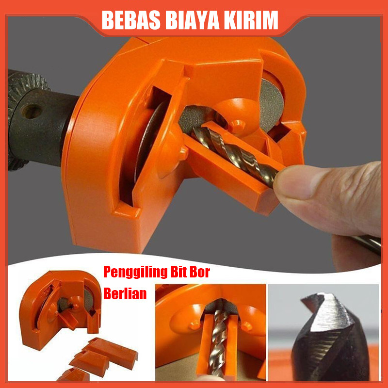 Alat Asah Mata Bor Bit Sharpener Pengasah Gerinda Mata Bor Serbaguna Sharpener Mata Bor Gerinda Serb