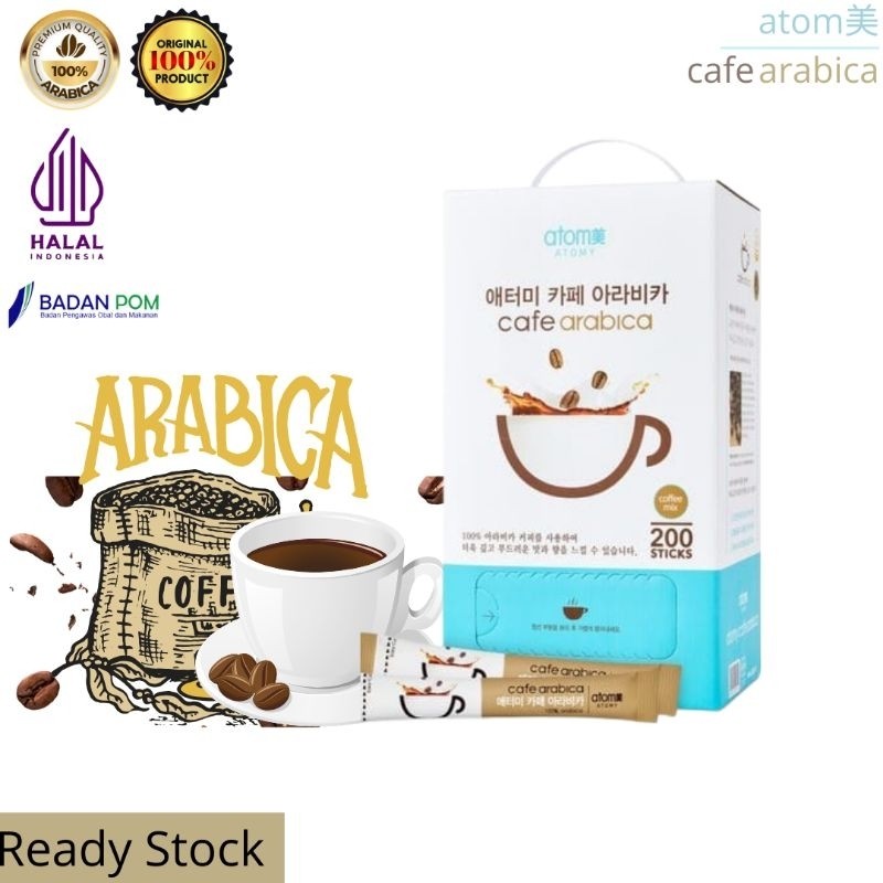 

Atomy Kopi kesehatan Cafe mix Arabica 1box segel isi 50/200 sachest