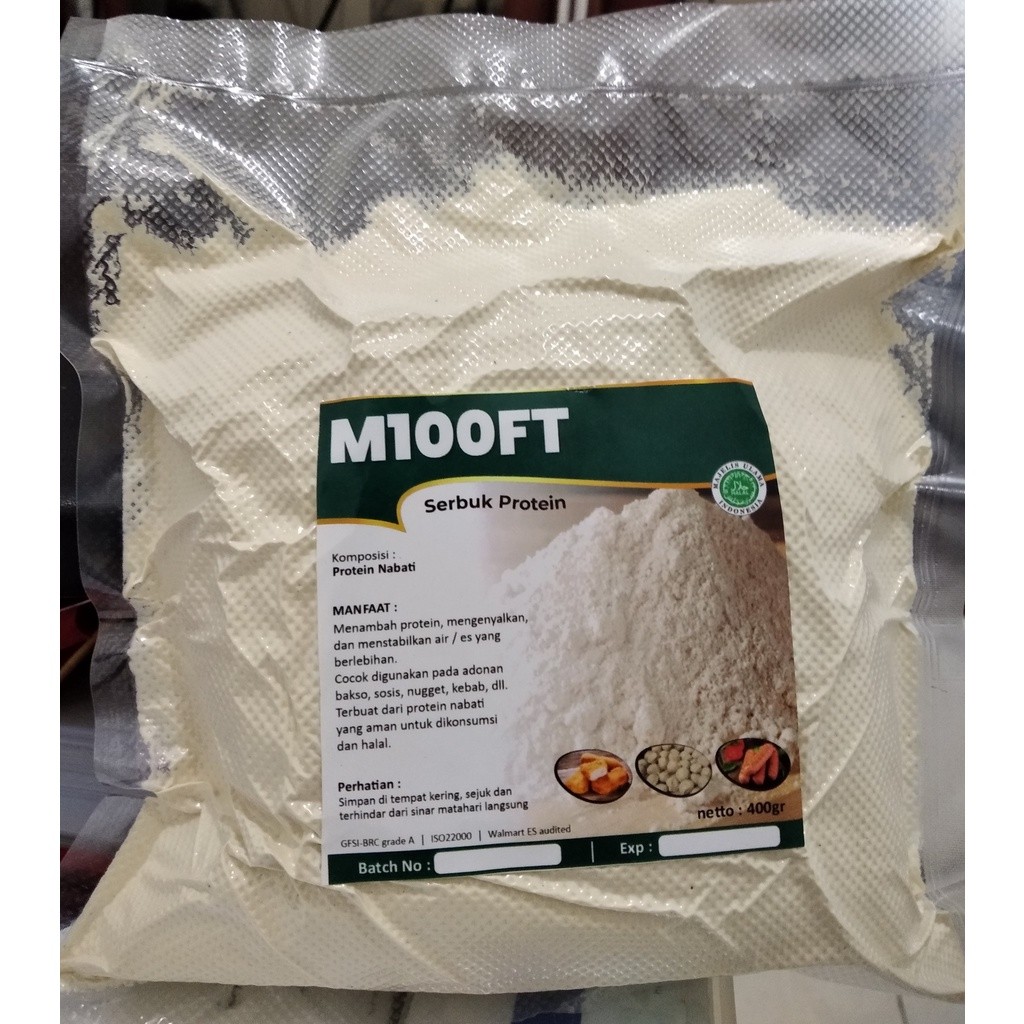 

M100FT (1kg) - Pengenyal Dimsum & Siomay | Pengering Bakso | Meningkatkan kekenyalan & kepadatan bakso, sosis, otak-otak, dll | Serbuk Protein | Pengganti Putih Telur | Solusi adonan encer