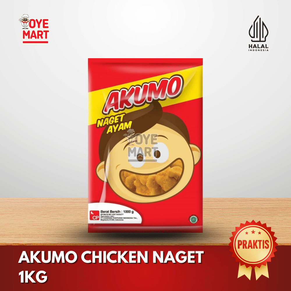 

AKUMO CHICKEN NAGET 1KG NUGGET AYAM