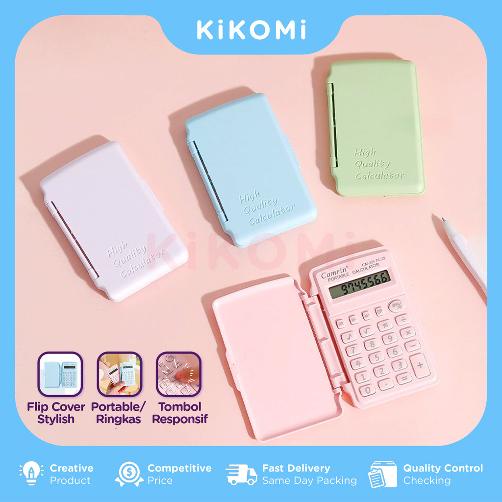 

Kalkulator Mini Flip Cover Warna Pastel Stylish Desain Portable Untuk Sekolah Kuliah Dan Kantor - KK