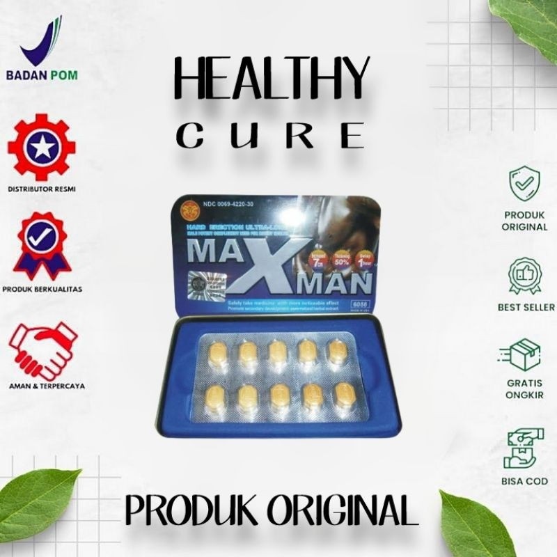 100% ORIGINAL MAXMAN OBAT KUAT STAMINA PRIA ORIGINAL VITALITAS KUAT TAHAN LAMA ASLI PATEN