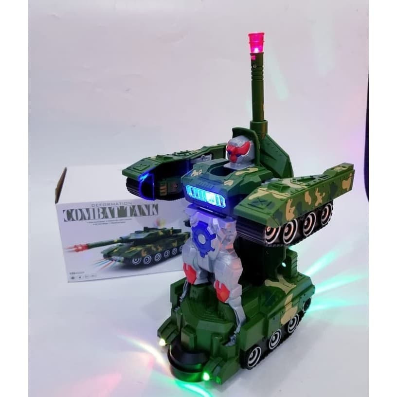 Mainan Mobil Robot Combat War Tank Deformation Military War Tank Besar