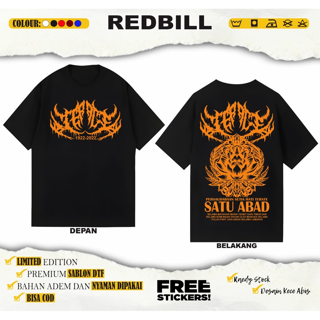 KAOS PSHT TERATE EMAS 1922-2022 SATU ABAD | BAJU KAOS PSHT | KAOS PSHT TERBARU | DESAIN TERBARU