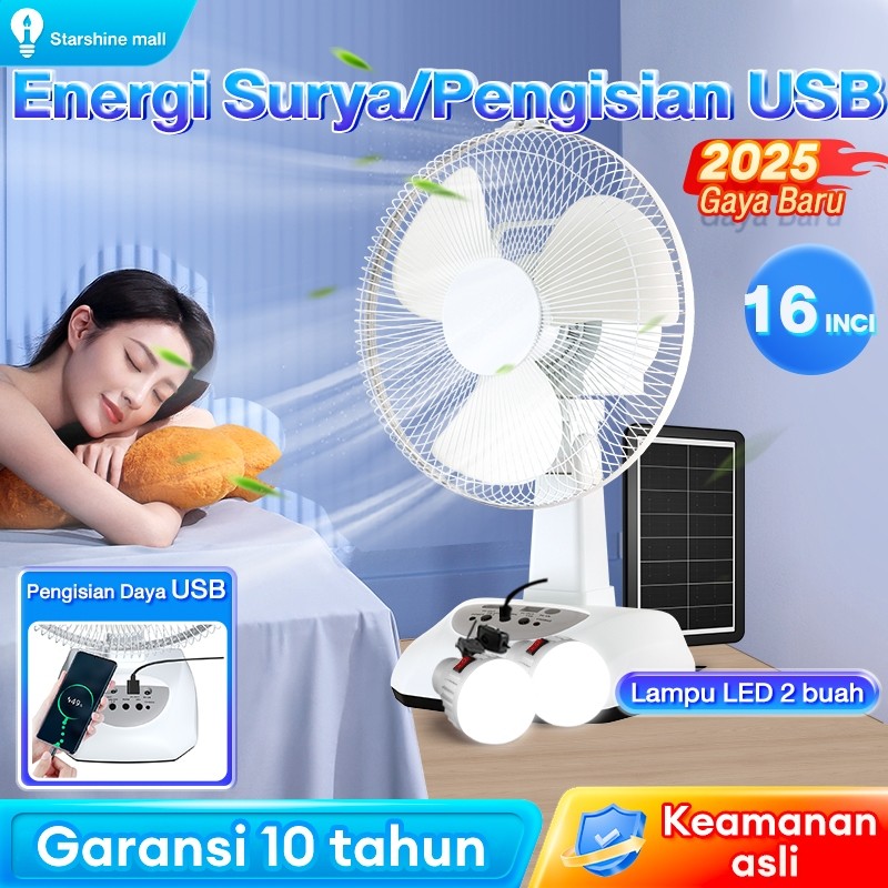 【Garansi 10 tahun】 Kipas Angin Tenaga Surya Kipas angin bertenaga surya bertenaga mini berkualitas t