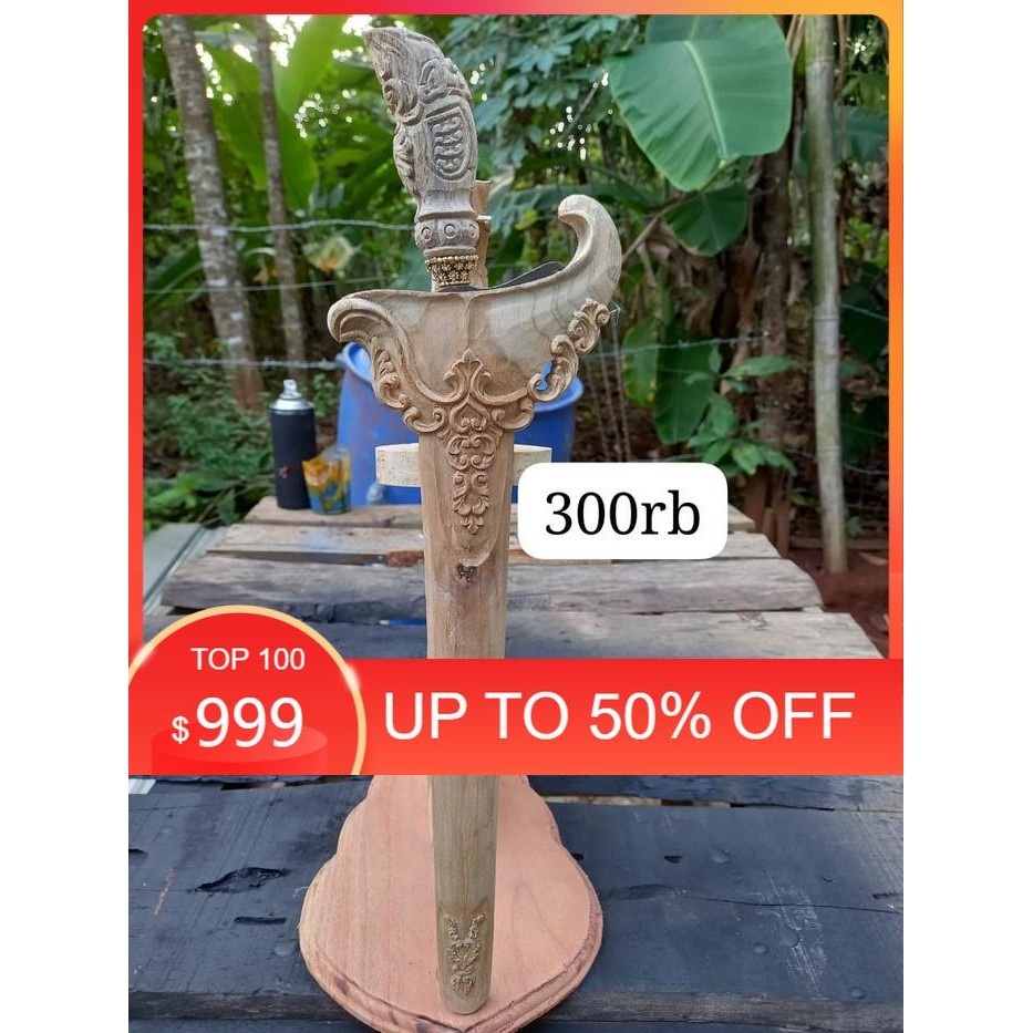 warangka keris dari kayu jati ladrang pakem majapahit ukiran 3d super alus deder pakeman gratis stel
