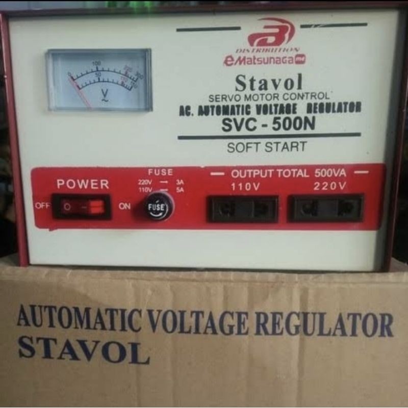Stavolt Matsunaga Stabilizer 500 Watt Suara Lembut