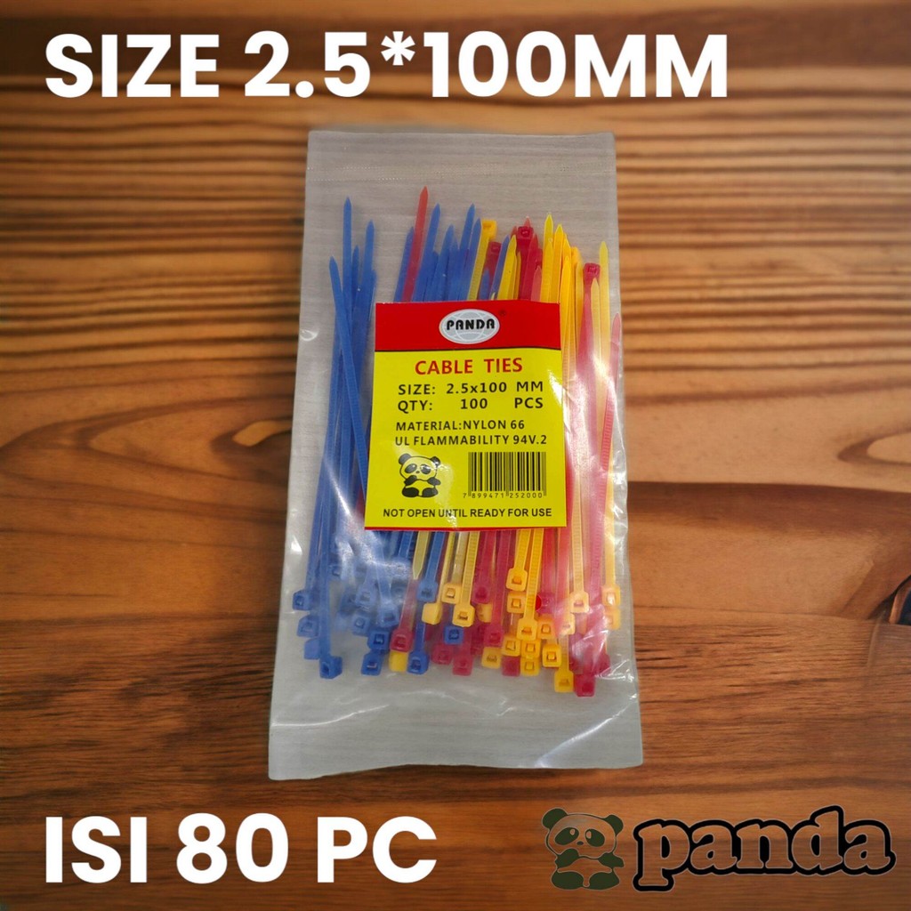 

KABEL TIES/CABLE TIES PANDA WARNA UKURAN 2.5X100MM F9020