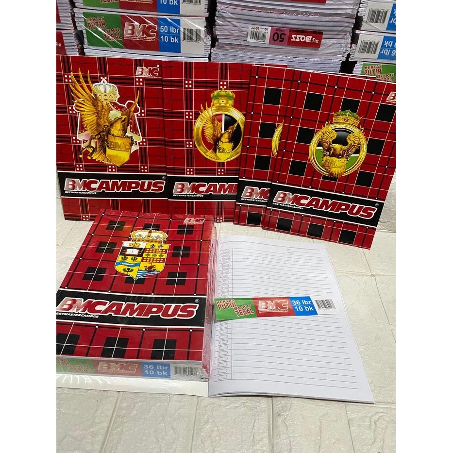 

Buku Tulis BM Campus / Campus BIG BOSS 50 Lembar (5/10 buku - BIG BOS 50 LEMBAR) - BMC 36, 5 BUKU