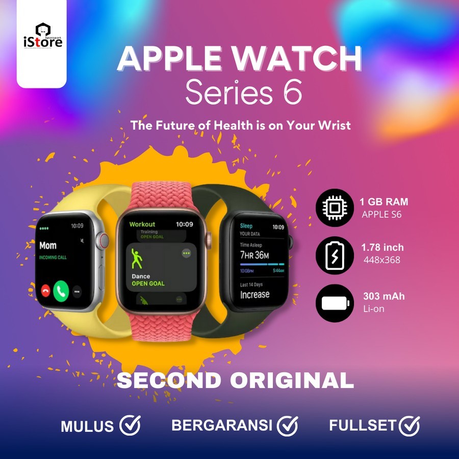 iWatch Series 6 40mm-44mm original Second Mulus Like NewCO