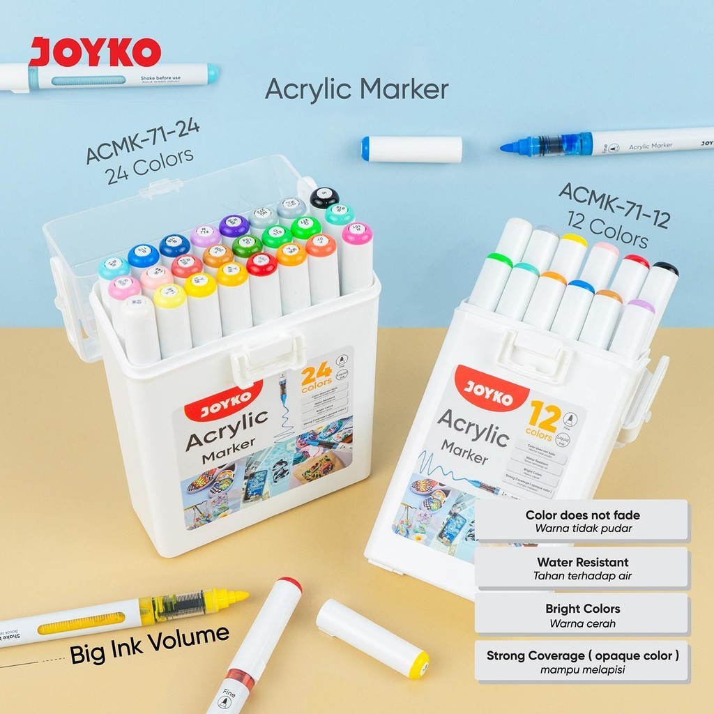 

JOYKO Acrylic Marker Spidol Akrilik ACMK-71