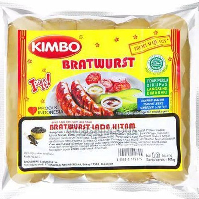 

Kimbo Sosis Lada Hitam Isi 10/500 Gr