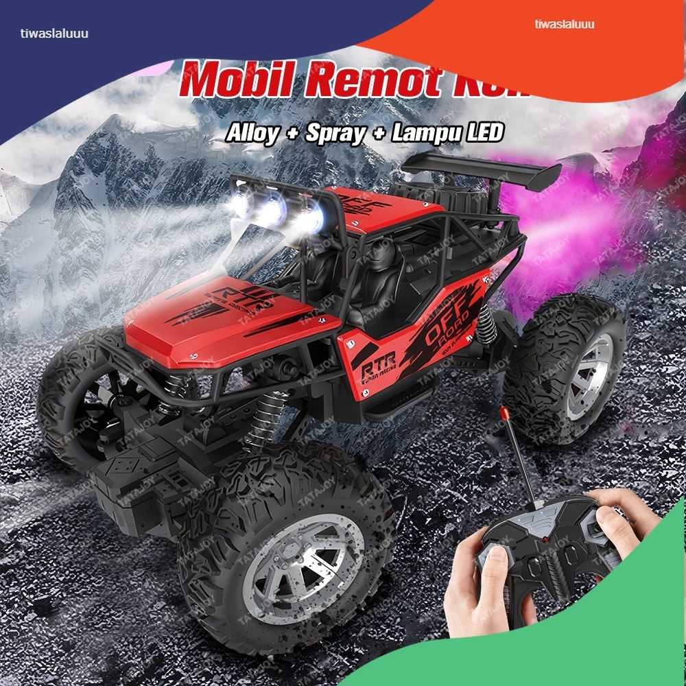 Mobil Remote Control Spray Mainan Remote Kontrol Offroad Mainan Mobil Remote RC Rock Alloy Climbing 