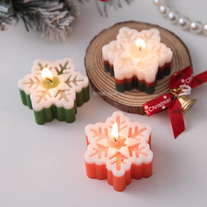 

Snowflake Silicone Candle Mold Tree Aromatherapy Candle Handmade Candle Mould Gift Decoration