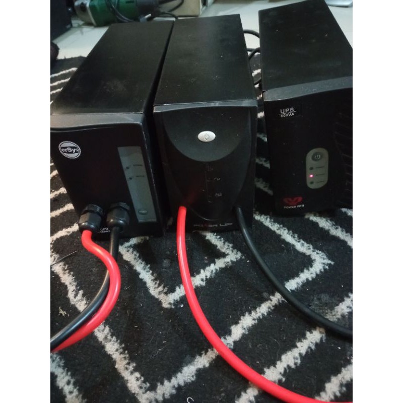 UPS POWER PRO 600va  POWER UP ERSYS MODIF EXTERNAL AKI TINGGAL PASANG AKI